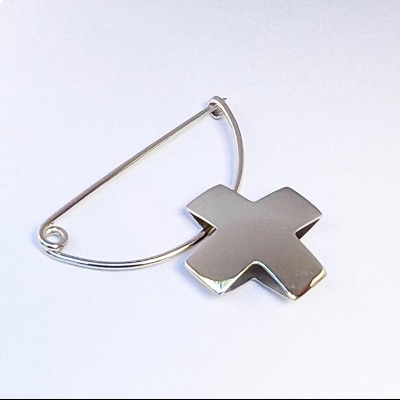 Seguro con cruz oro 14k