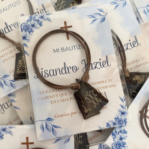 50 Pulseras escapulario del Carmen tarjeta ch 