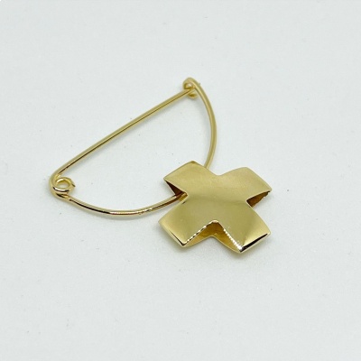 Seguro con cruz oro 14k